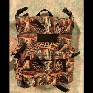 Hunter boots hyper normal print by mat maitland backpack